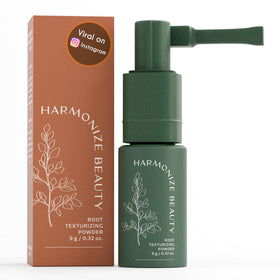 Harmonize Beauty front packaging showing compact talc-free powder for instant lift