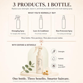 Harmonize Beauty spray texture close-up showing fine mist for even application benefit