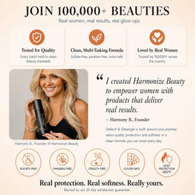 Harmonize Beauty travel-ready product in bag for quick touch-up convenience