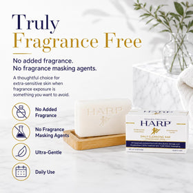 Mansure & Prettyman's HARP side profile with logo showing compact 5oz size