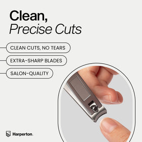 Harperton close-up of stainless-steel blades for precise clean cuts