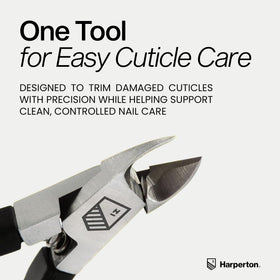Harperton blade closeup highlighting surgical-grade sharpness
