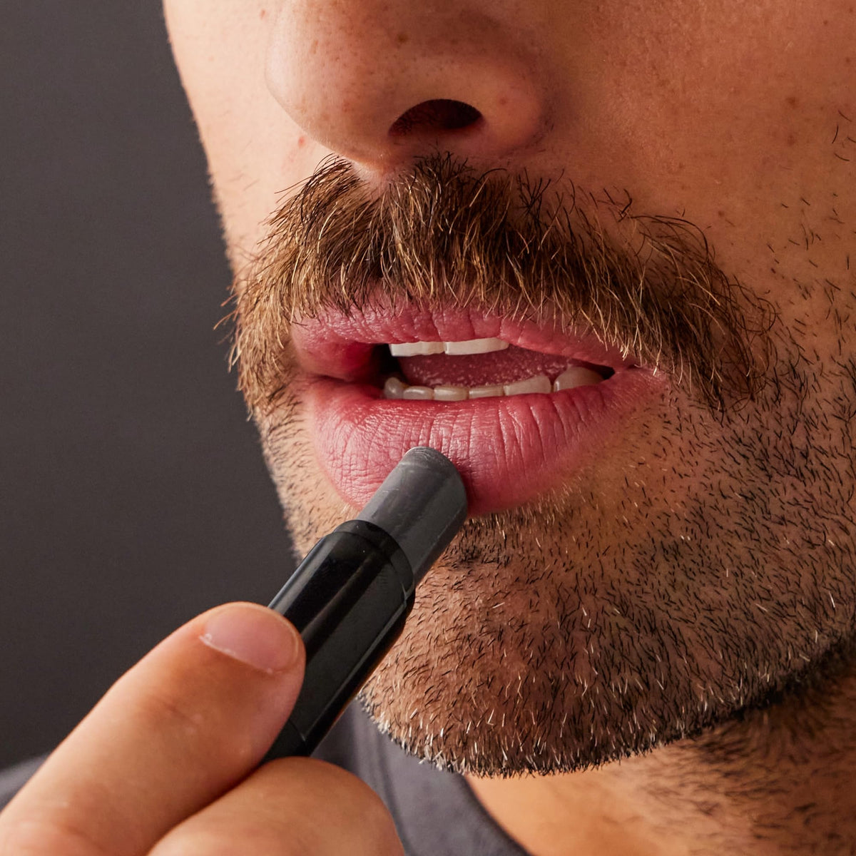 Harry's before and after lips showing smoother hydrated-looking results