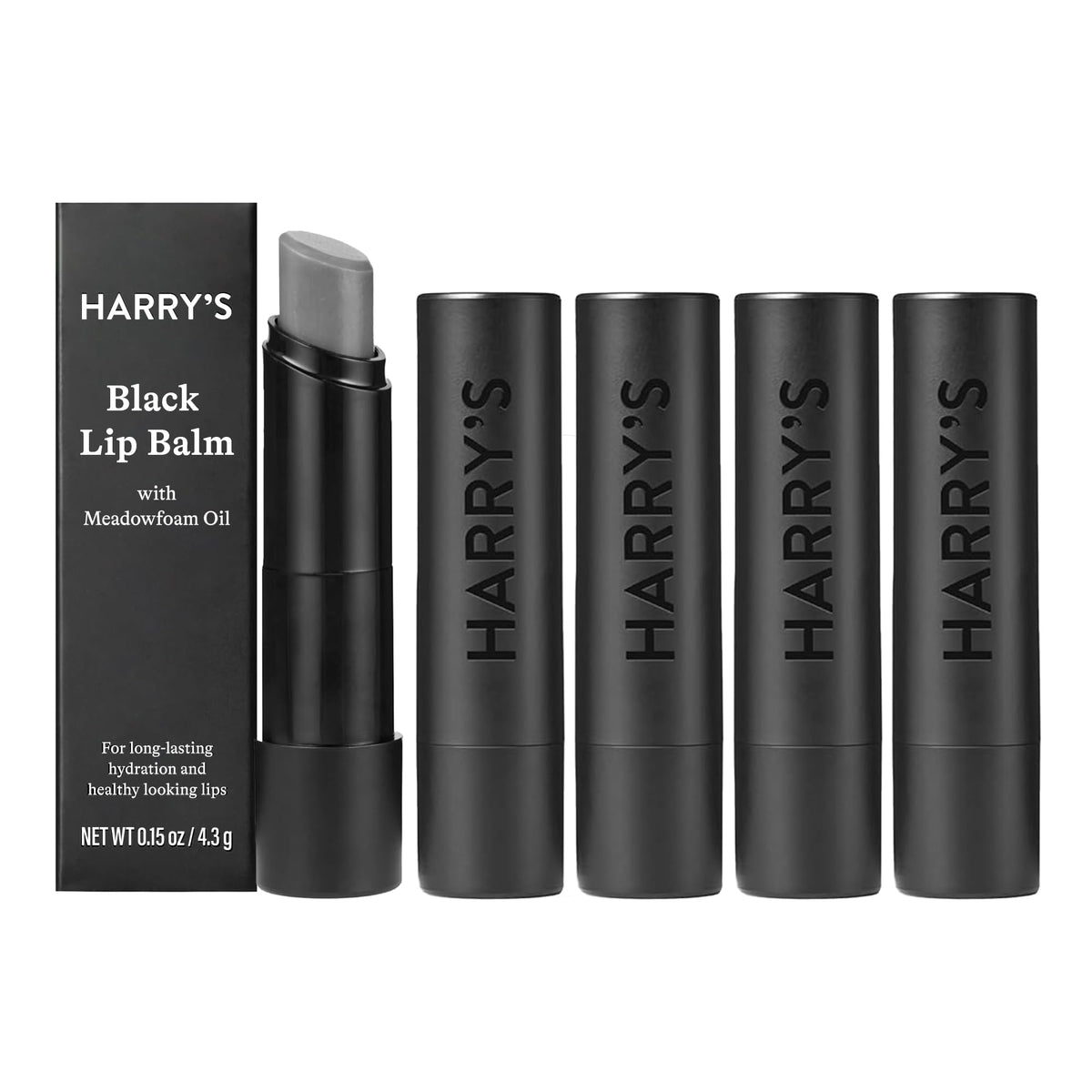 Harry's front tube showing sleek matte black design and easy handling