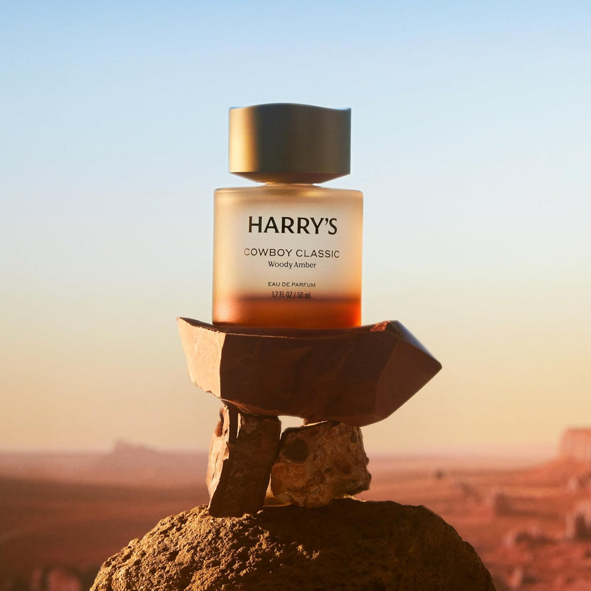 Harry's cap and glass texture close-up conveying premium finish
