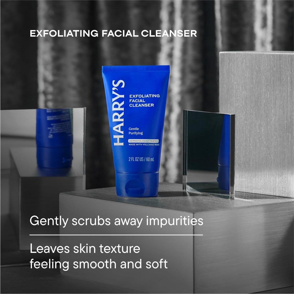 Harry's daily facial lotion label showing SPF 15 and shea butter for lightweight protection