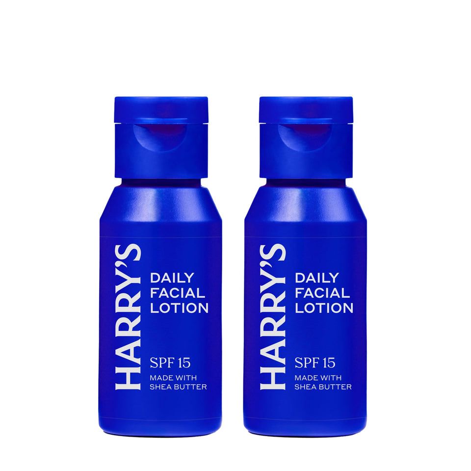 Harry's front packaging showing two 1.7 fl oz bottles and product name for easy identification