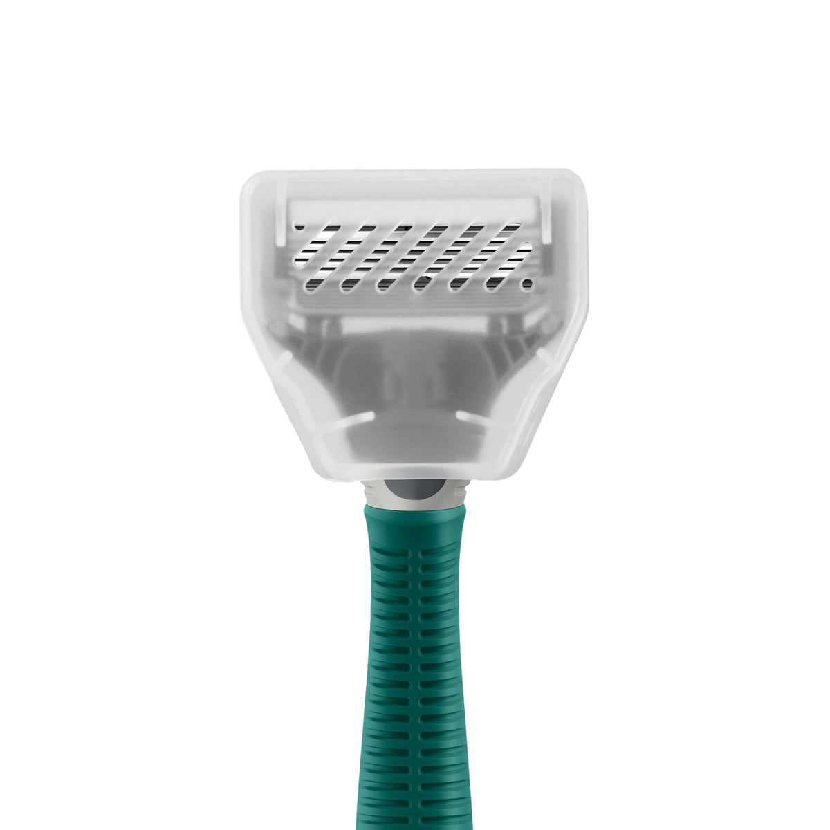 Harry's five-blade cartridge close-up highlighting blade alignment for smooth shaves