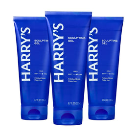 Harry's front packaging showing three 6.7 fl oz tubes and clear branding for easy supply