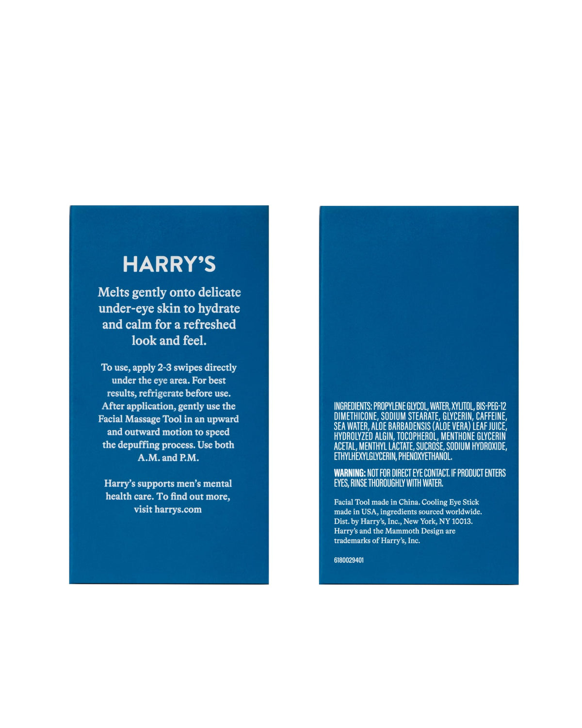 Harry's weighted gua sha zinc tool close-up highlighting durable finish and targeted pressure benefit