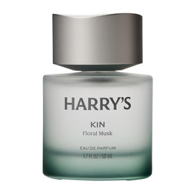Harry's Kin front bottle shown upright conveying refined presentation and everyday confidence