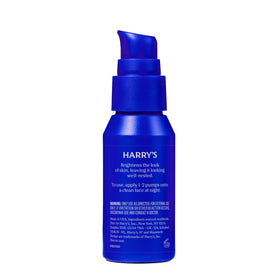 Harry's bottle staged on bathroom vanity with towel, simple skincare ritual
