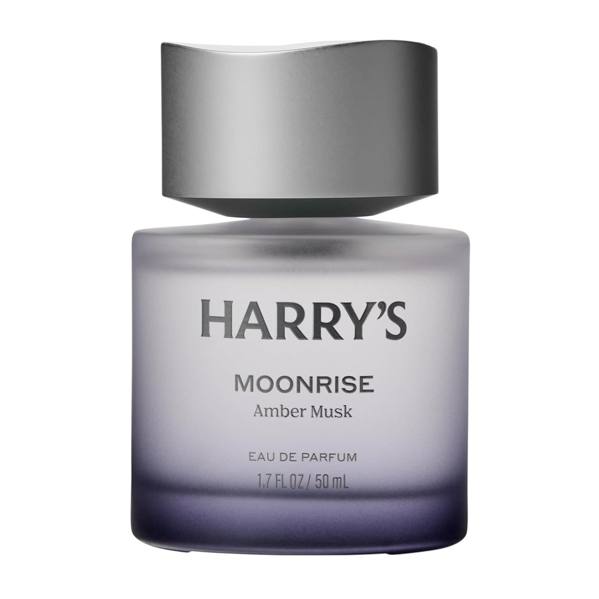 Harry's Moonrise front bottle showing sleek design and amber glass benefit: elegant presentation