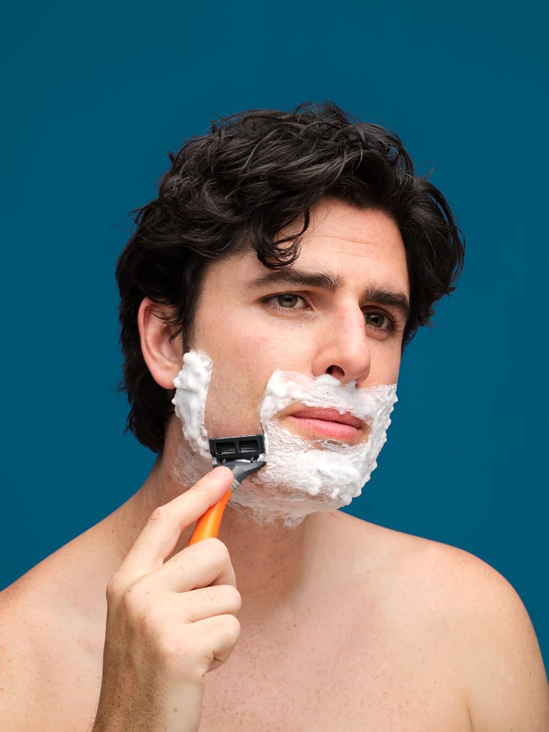 Harry's shaving set gift box staged to show ready-to-give convenience