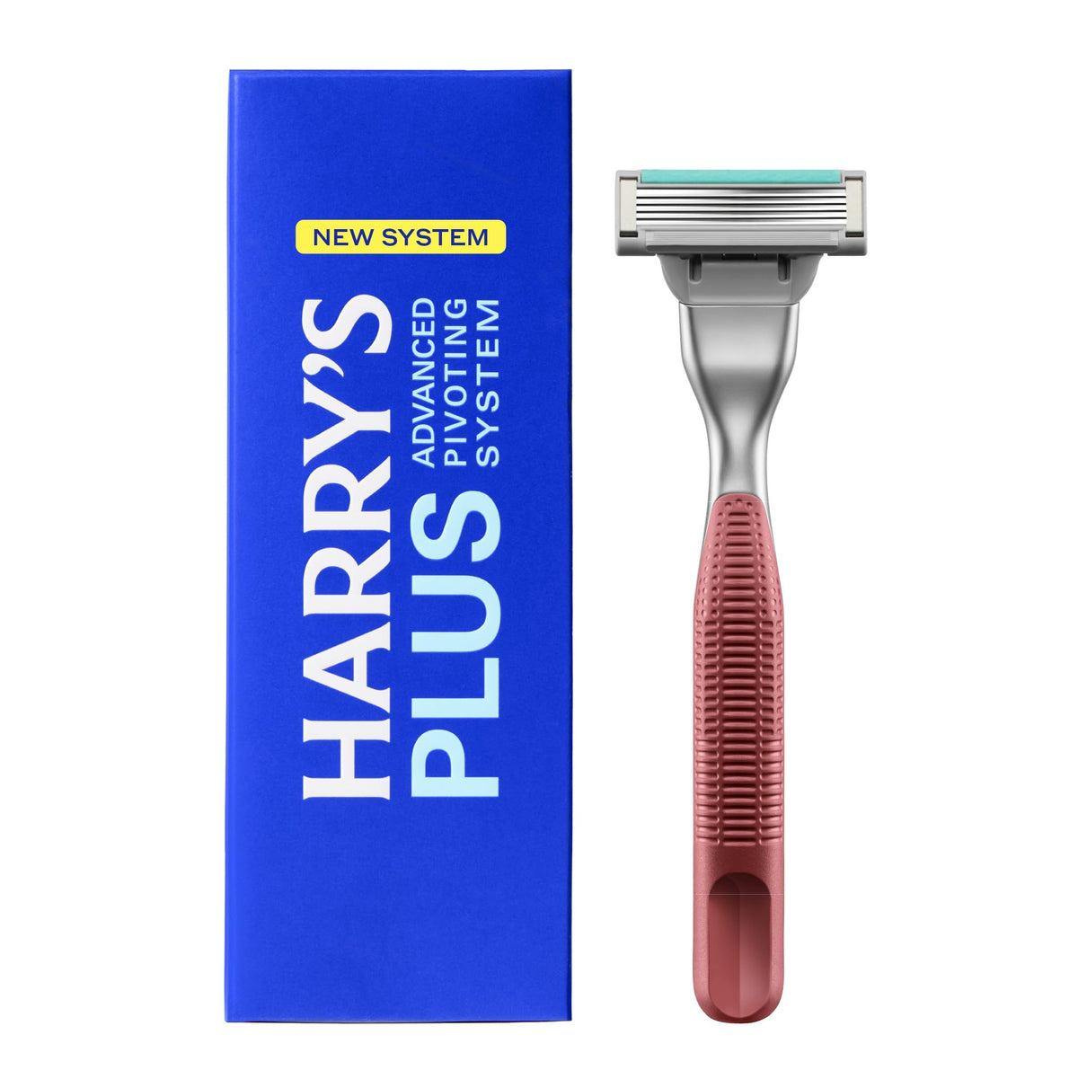 Harry's clay metal handle front view showing premium design and stability