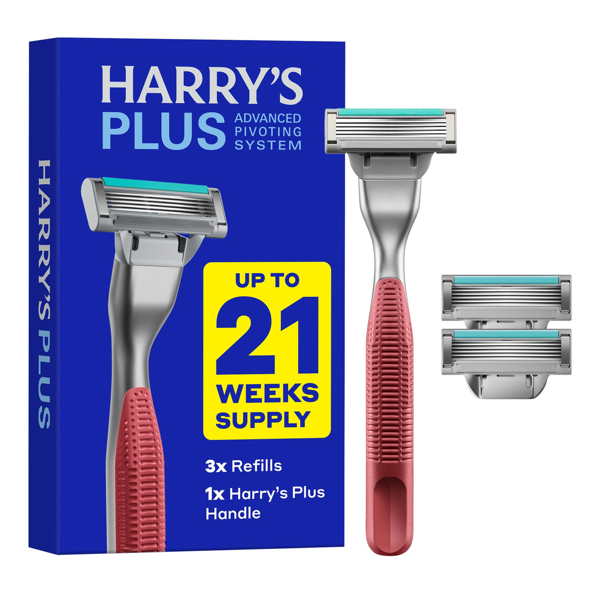 Harry's clay metal handle front view showing premium balance and control