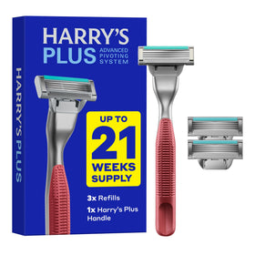 Harry's clay metal handle front view showing premium balance and control