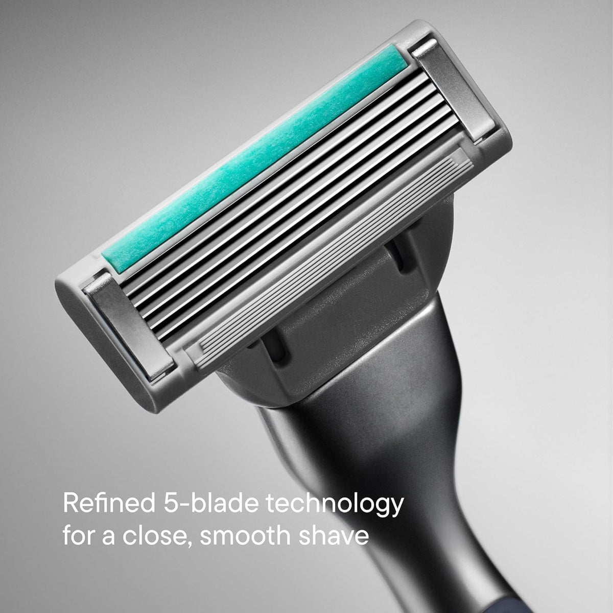 Harry's handle grip texture close-up showing soft rubber for secure control