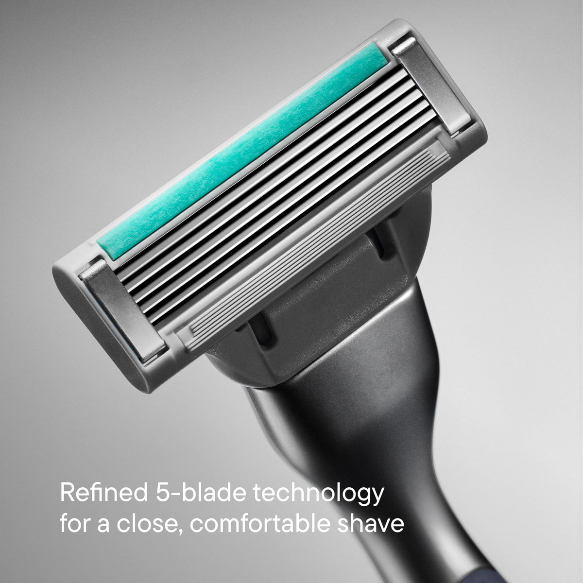 Harry's lubricating strip detail with aloe for gentler glide and less irritation