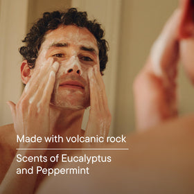 Harry's pre-shave lather on beard showing softened stubble benefit