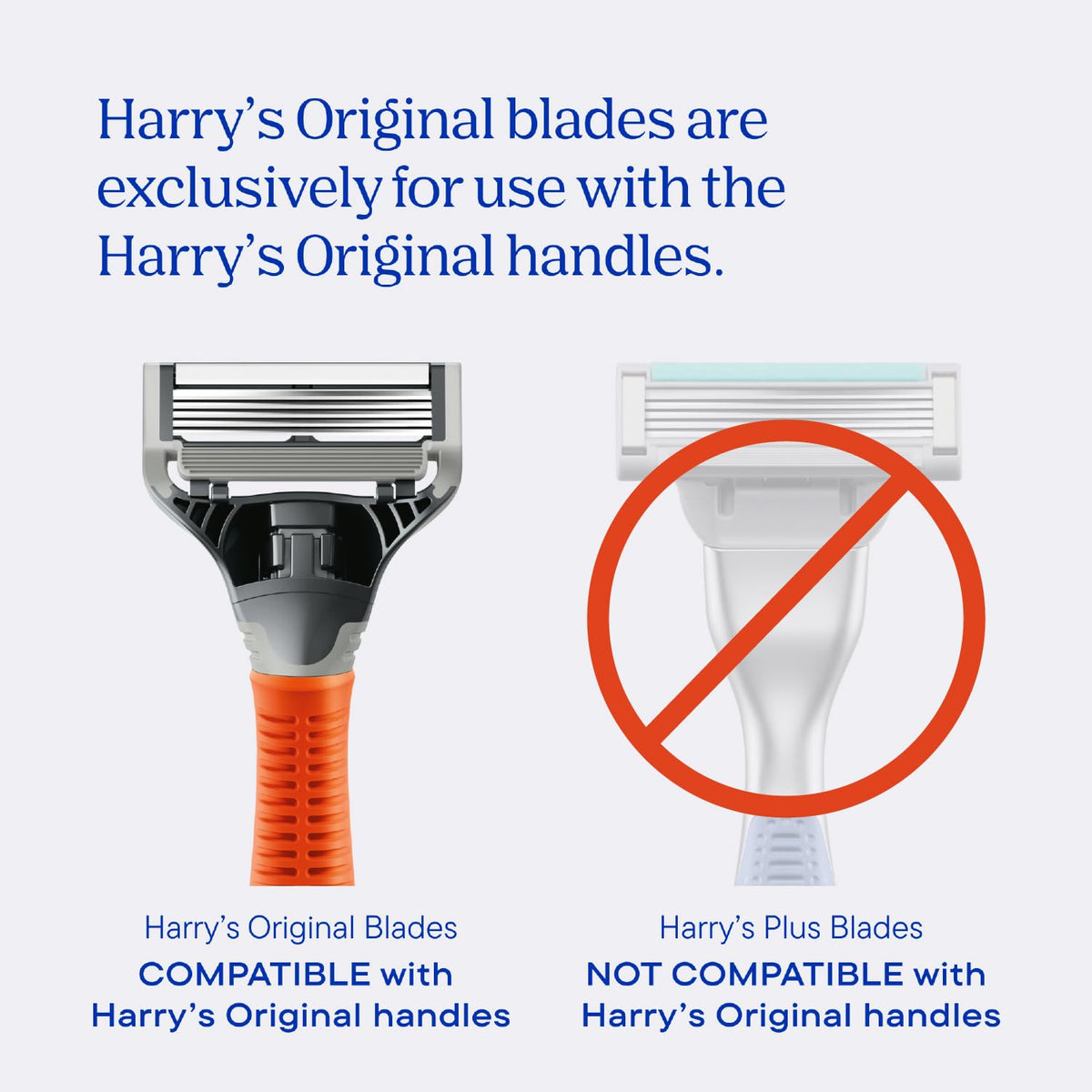 Harry's close-up of five-blade cartridge highlighting blade alignment and smooth shave