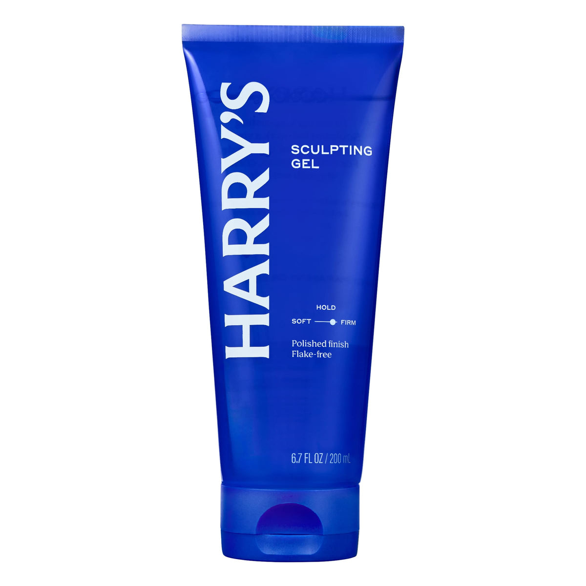 Harry's front bottle view showing product and benefit of firm hold