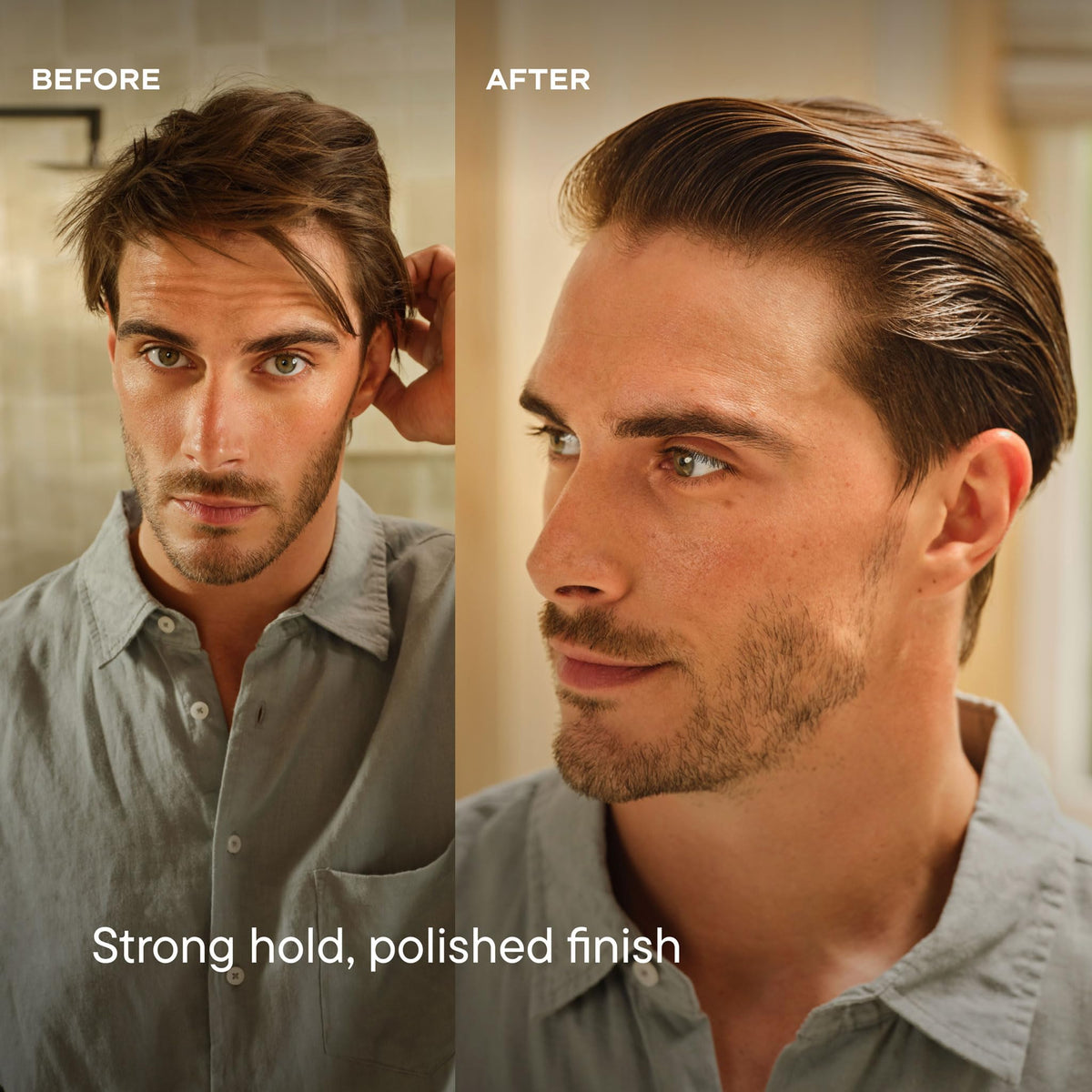 Harry's close-up gel texture demonstrating clear non-flaky formula benefit