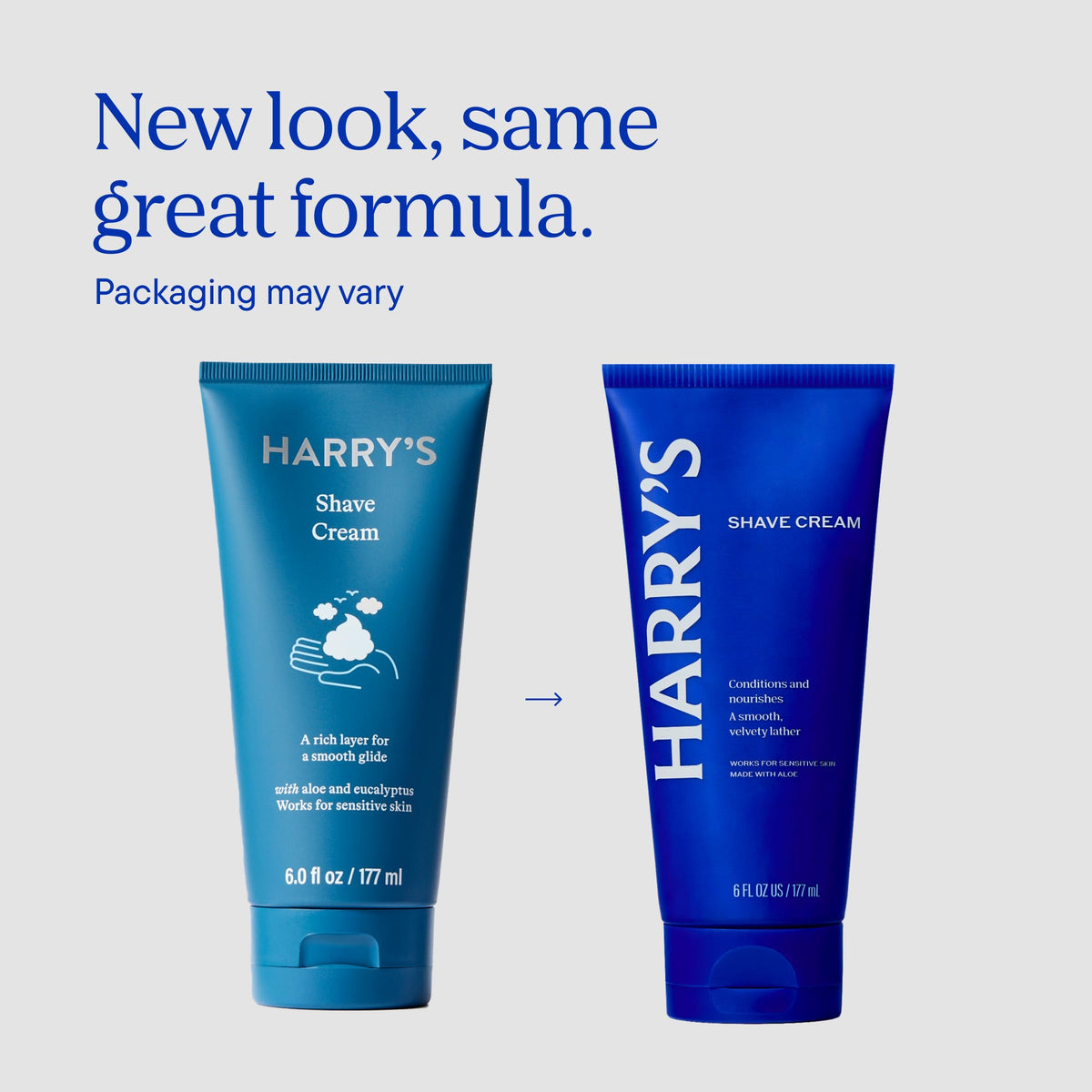 Harry's shave cream dispensed from tube showing airy foam and ease