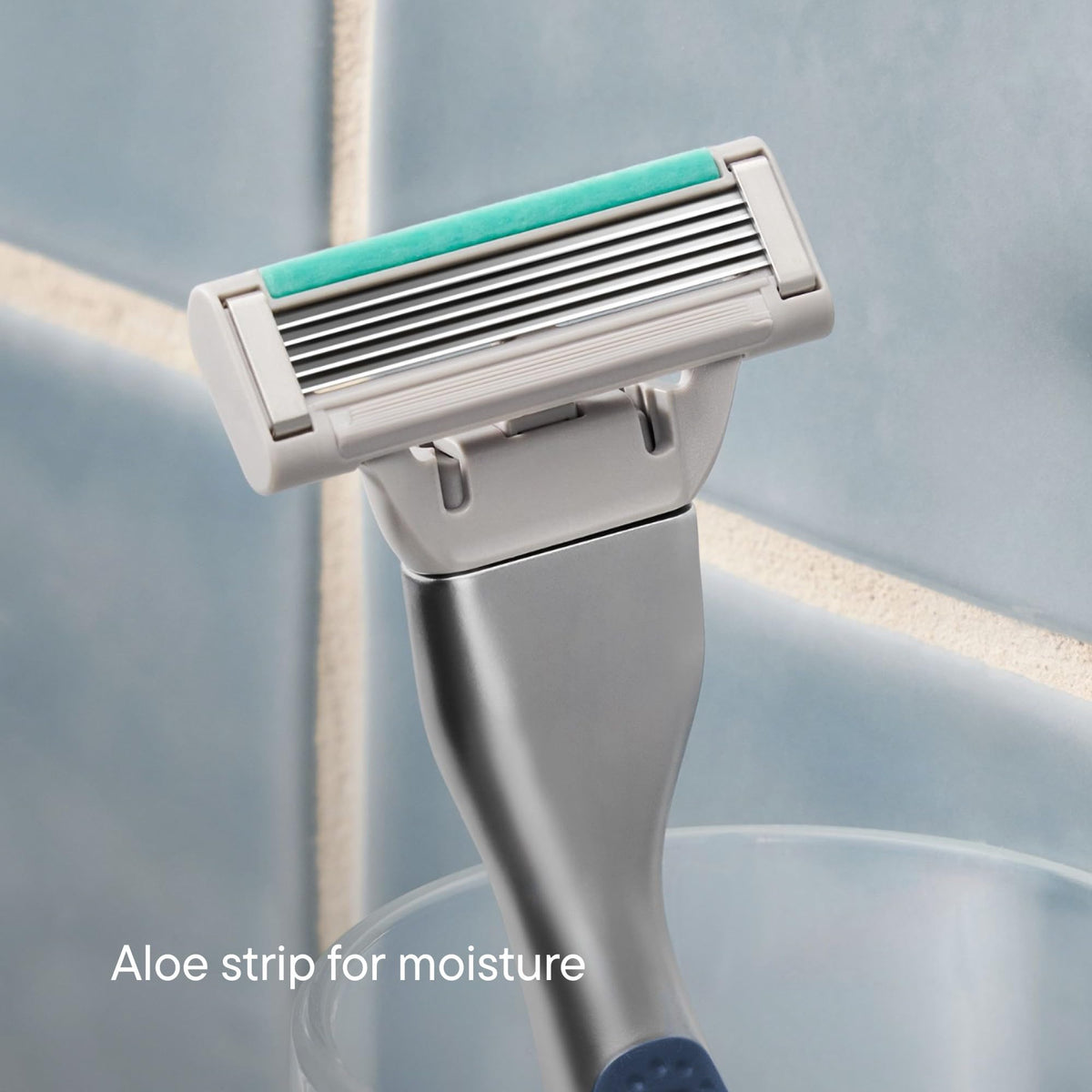 Man shaving with Harry's Plus demonstrating close control and comfortable glide