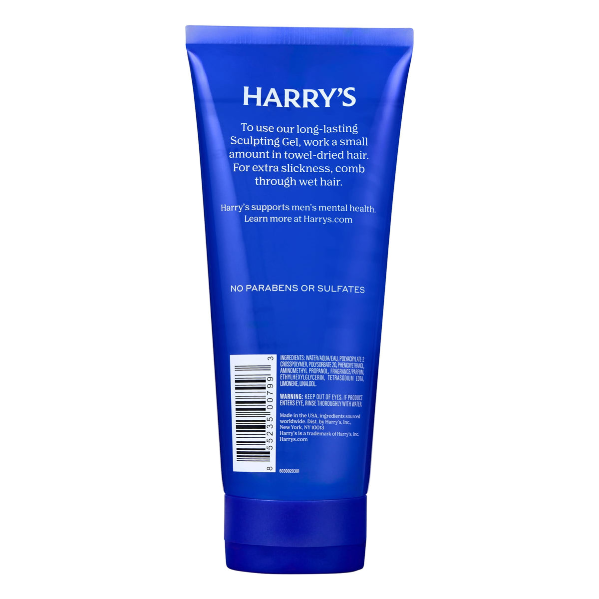 Harry's size comparison next to ruler to display 6.7 fl oz scale and portable dimensions