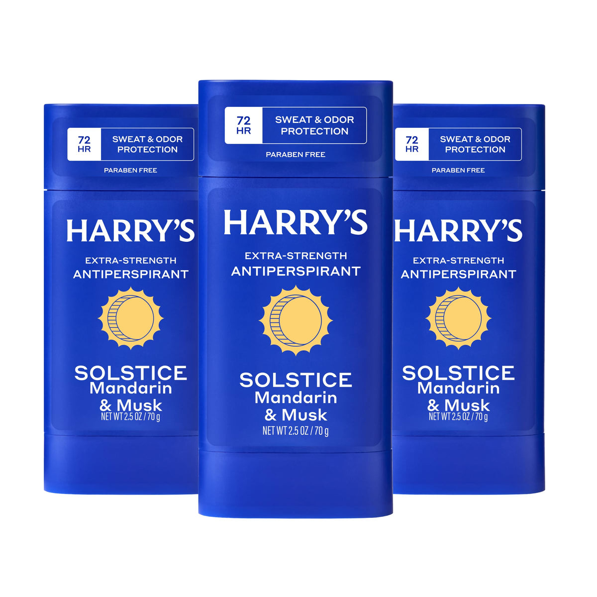 Harry's Solstice front packaging showing 3-pack and key protection