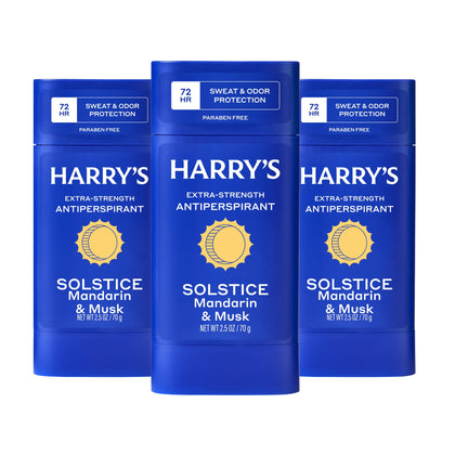 Harry's Solstice front packaging showing 3-pack and key protection
