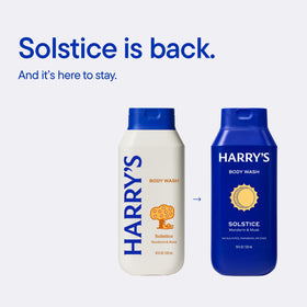 Harry's in-shower shot of man lathering body wash for refreshing, gentle cleanse