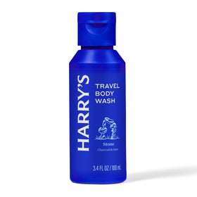 Harry's Stone bottle close-up highlighting label and cap for easy dispensing