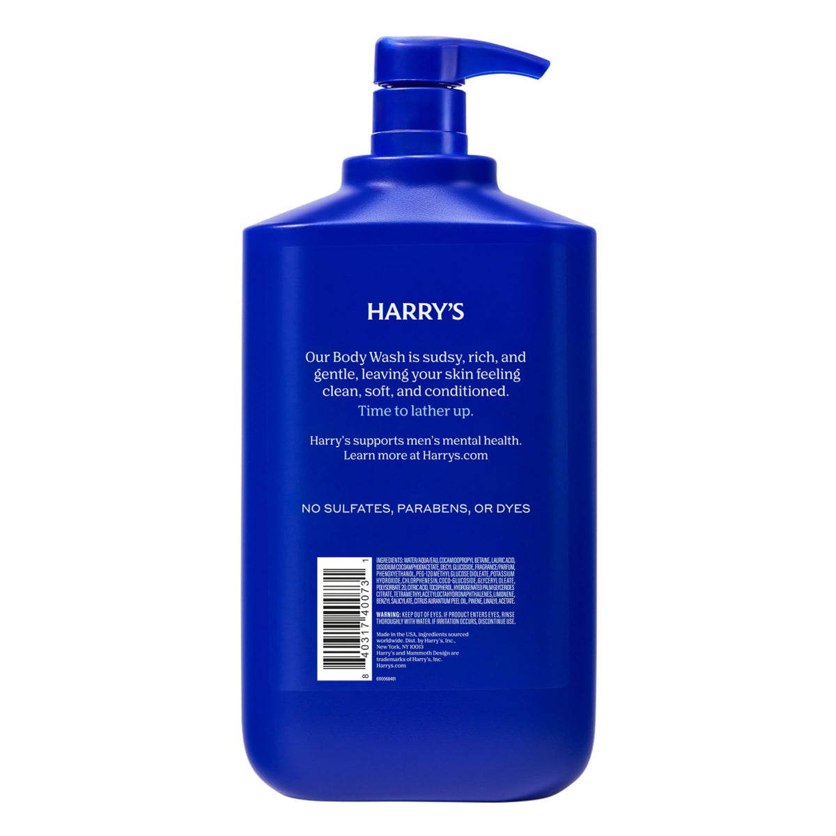 Gift-styled Harry's Stone bottle in a tray suggesting a thoughtful present for men