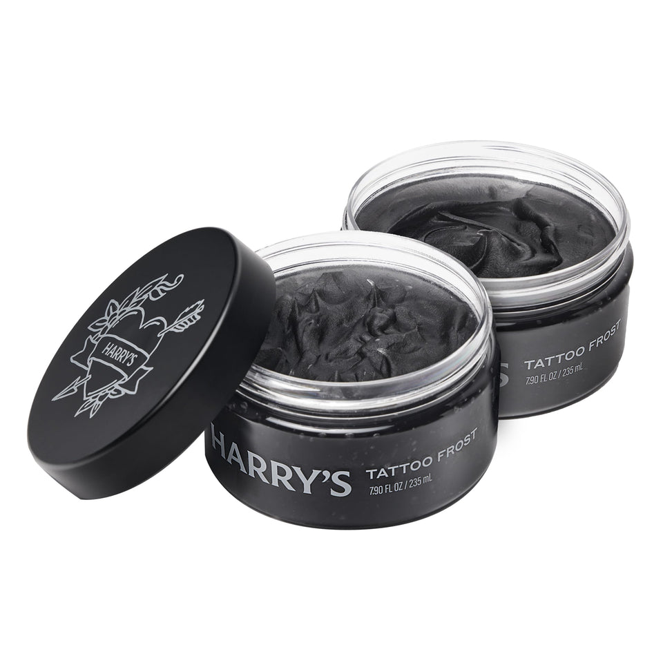 Harry’s Tattoo Frost front packaging showing sleek tube and benefits