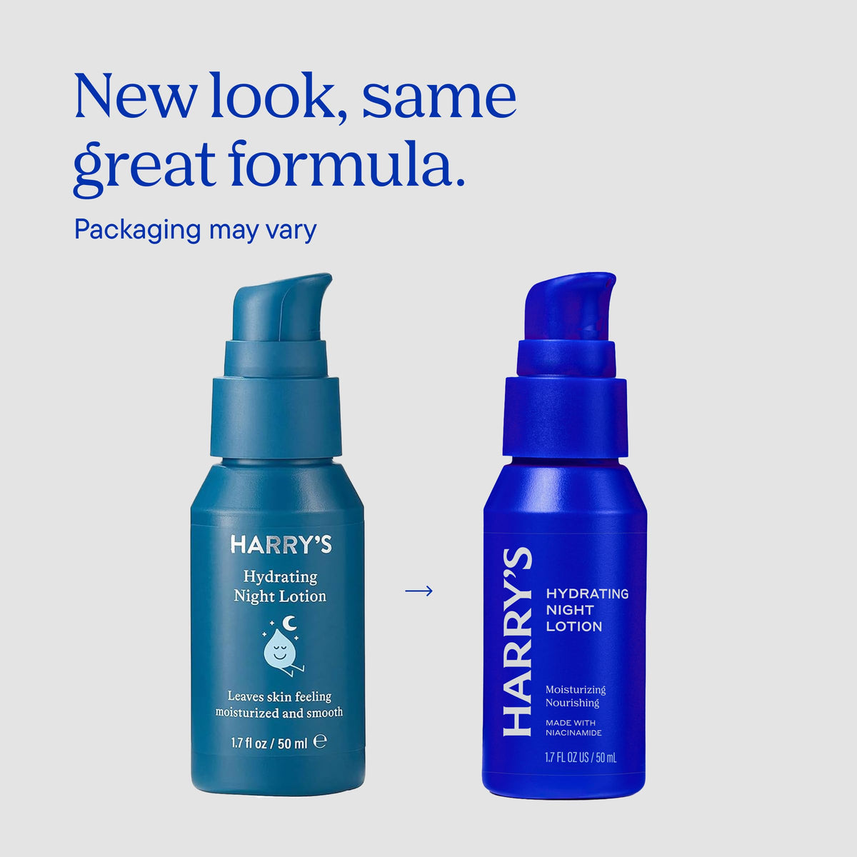 Harry's lotion texture close-up on fingertip, lightweight absorbent finish