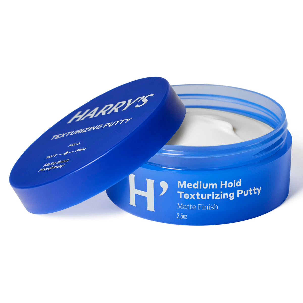 Harry's front container showing label and compact travel benefit