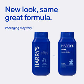Harry's three‑pack stacked on shelf illustrating value and bulk supply