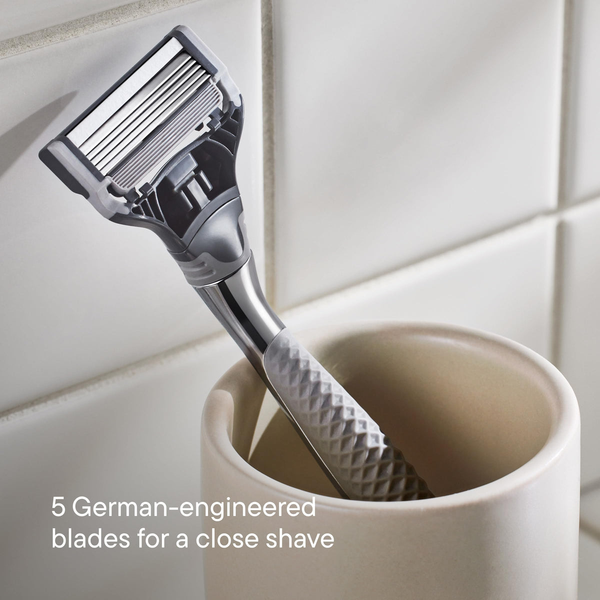 Harry's travel blade cover close detail protecting blades for safe packing