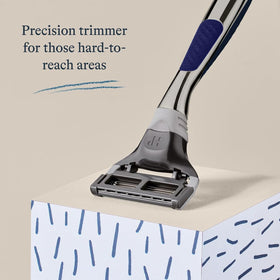 Harry's trimmer detail image demonstrating precision trimmer used for under-nose accuracy