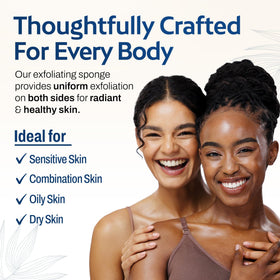 HartFelt sponge with cleanser demonstrating effective makeup removal