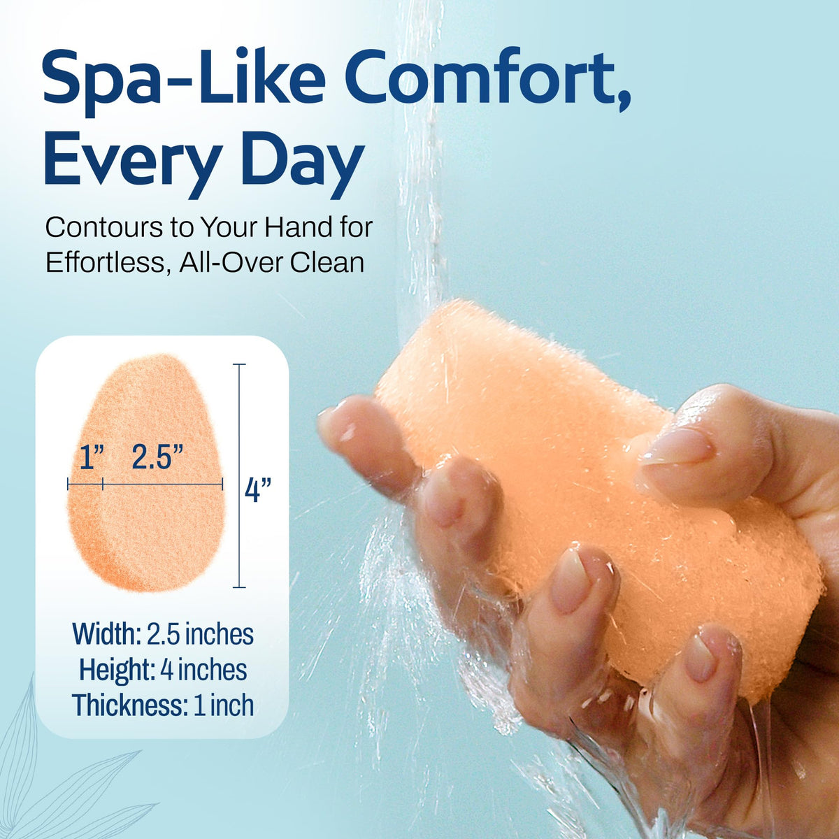 HartFelt close-up of sponge texture revealing gentle exfoliating surface