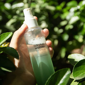 HARUHARU mist watery texture on hand illustrating quick absorption