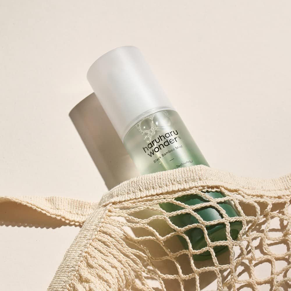 HARUHARU fine mist spray close-up delivering instant hydration