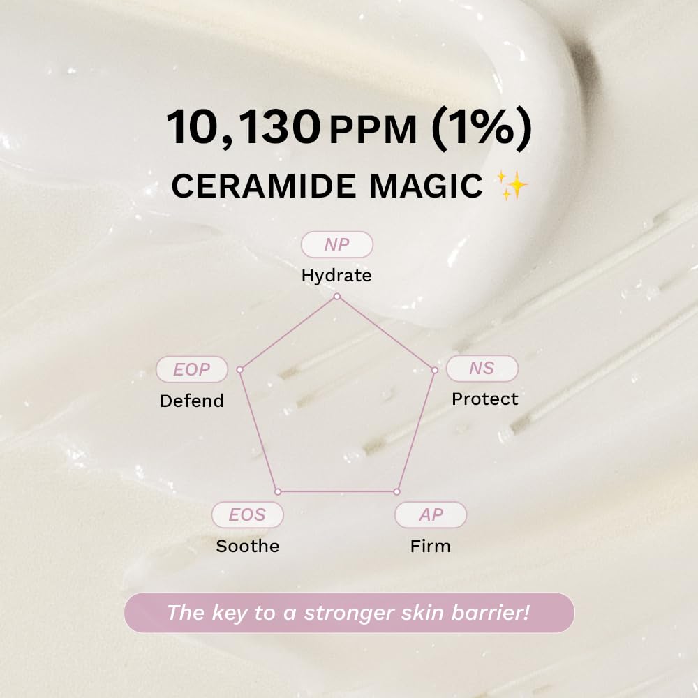 HARUHARU visible ceramide capsules detail delivering barrier support