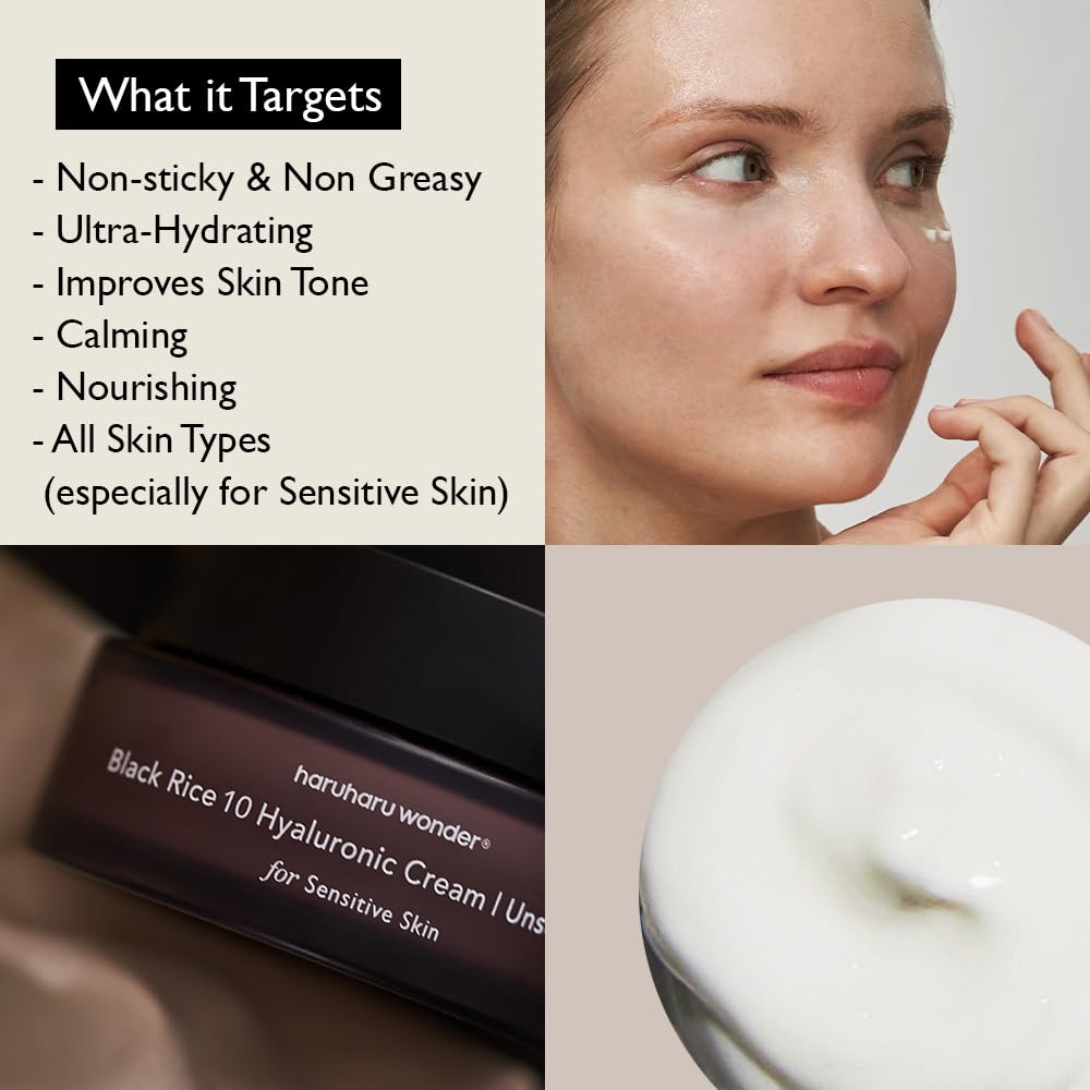 HARUHARU cream on hand showing fast absorption and hydration