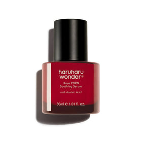 HARUHARU front bottle showing calming serum and simple design