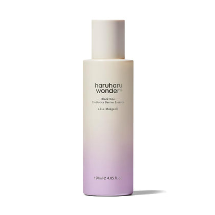 HARUHARU front bottle showing clear label and hydrating essence benefits