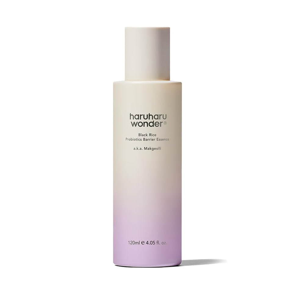 HARUHARU front bottle showing clear label and hydrating essence benefits